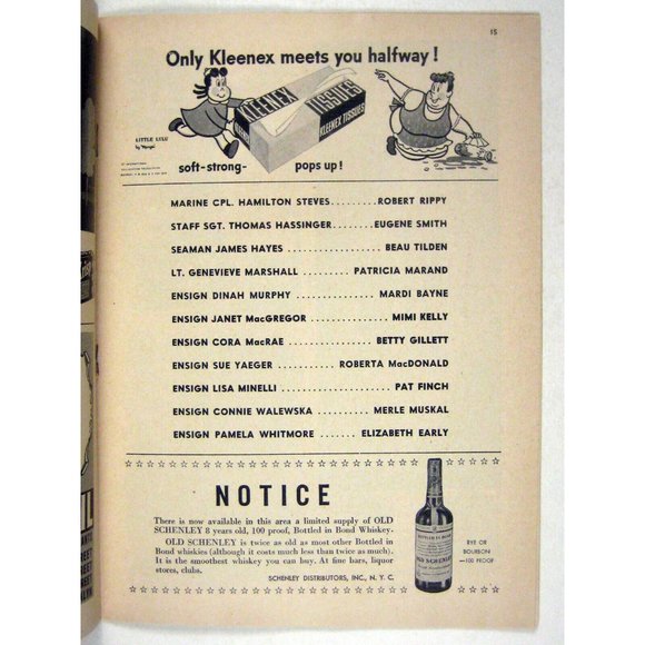 South Pacific Playbill April 1952 Martha Wright George Britton Wolfson Ticket - Picture 6 of 9